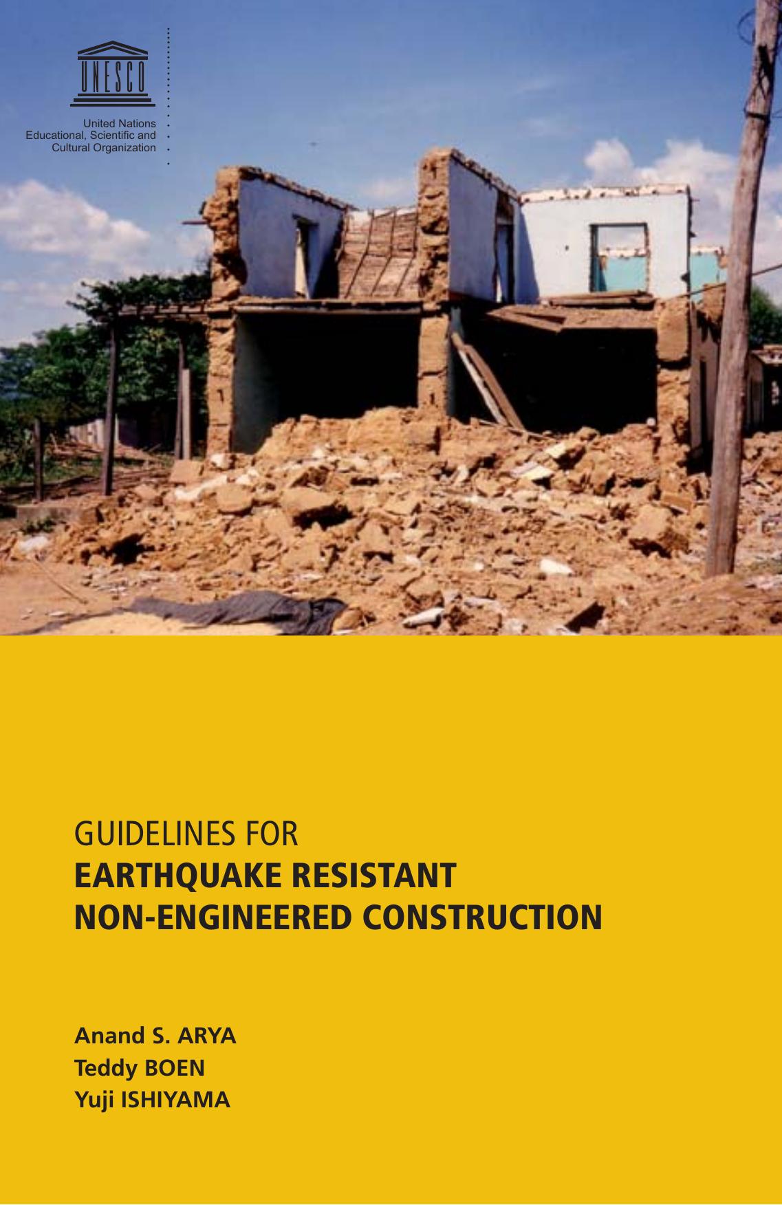 Guidelines For Earthquake Resistant Construction